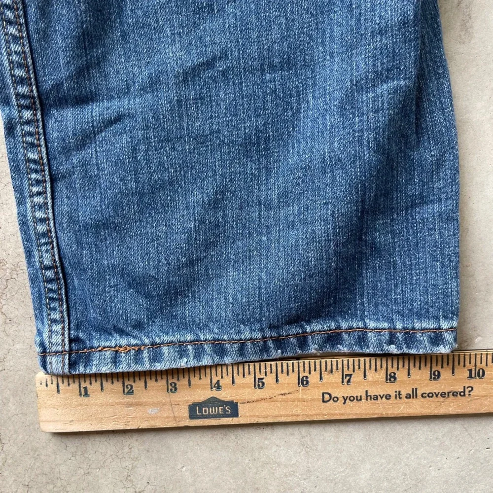 Levis 569 Loose Straight Leg Jeans Mens 37x30 Blue Medium Wash Denim Baggy Fit